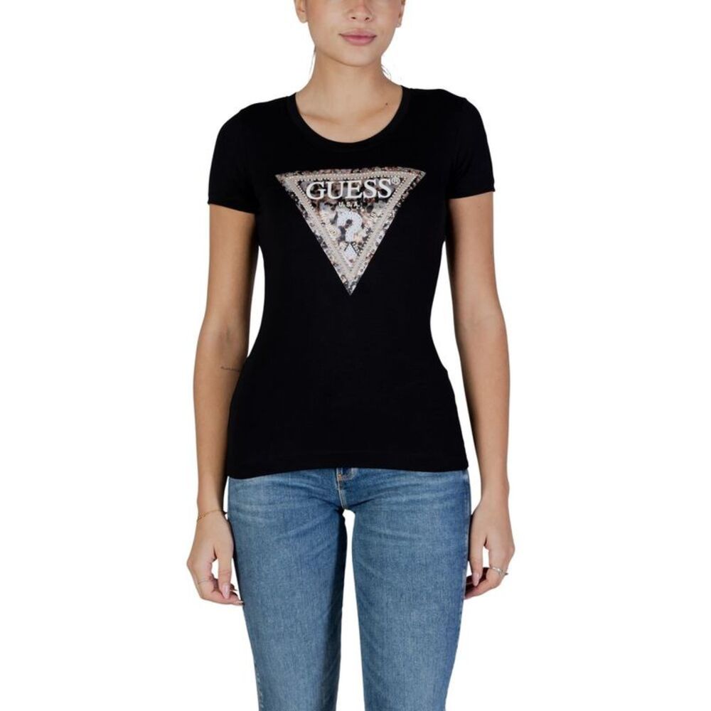 Guess Black Cotton Women's T-Shirt